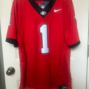 Georgia Bulldogs Nike Red and Black Men's Jersey